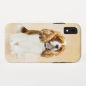 Cavalier King Charles Spaniel Originalgemälde Case-Mate iPhone Hülle (Rückseite (Horizontal))