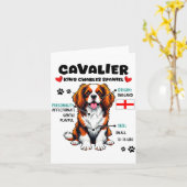 Cavalier King Charles Spaniel Owner Funny Dog Love Karte (Gelbe Blume)