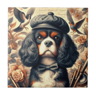 Cavalier King Charles Spaniel Painting Fliese