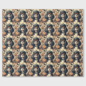 Cavalier King Charles Spaniel Painting Geschenkpapier (Flach)