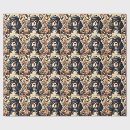 Cavalier King Charles Spaniel Painting Geschenkpapier (Flach)