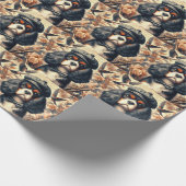 Cavalier King Charles Spaniel Painting Geschenkpapier (Ecke)