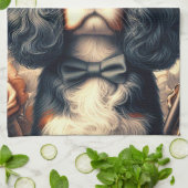 Cavalier King Charles Spaniel Painting Geschirrtuch (Gefaltet)