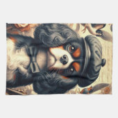 Cavalier King Charles Spaniel Painting Geschirrtuch (Horizontal)