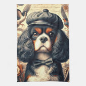Cavalier King Charles Spaniel Painting Geschirrtuch (Vertikal)
