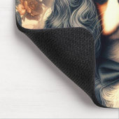Cavalier King Charles Spaniel Painting Mousepad (Ecke)