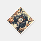 Cavalier King Charles Spaniel Painting Serviette (Ecke)