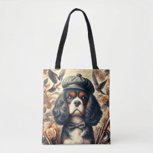 Cavalier King Charles Spaniel Painting Tasche