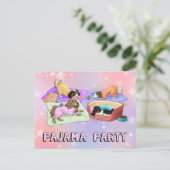 Cavalier King Charles Spaniel Pajama Party Cards! Postkarte (Stehend Vorderseite)