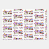 Cavalier King Charles Spaniel Pajama Party Paper Geschenkpapier Set (Vorderseite)