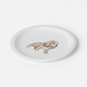 Cavalier King Charles Spaniel Pappteller (Schrägansicht)