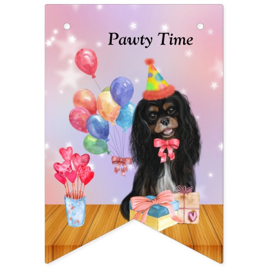 Cavalier King Charles Spaniel Party Banner (Dritte Fahne)