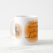 Cavalier King Charles Spaniel Pastell Orange Custo Kaffeetasse (Vorderseite Links)
