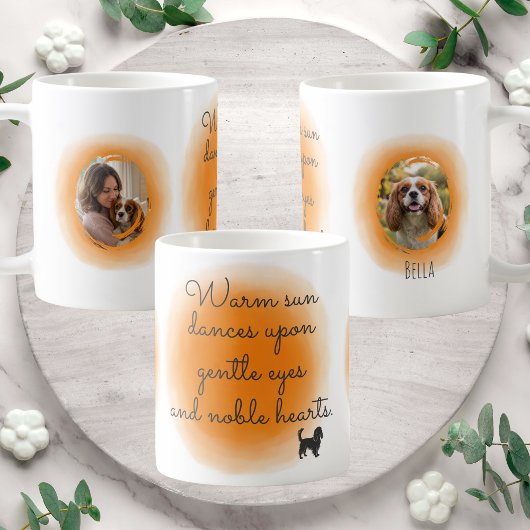 Cavalier King Charles Spaniel Pastell Orange Custo Kaffeetasse