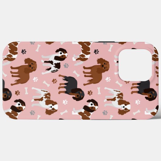 Cavalier King Charles Spaniel Paws and Bones Case-Mate iPhone Hülle (Rückseite (Horizontal))