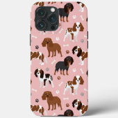 Cavalier King Charles Spaniel Paws and Bones Case-Mate iPhone Hülle (Rückseite)
