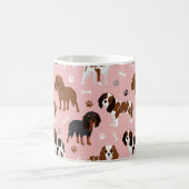 Cavalier King Charles Spaniel Paws and Bones Coffe Kaffeetasse (Mittel)