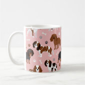 Cavalier King Charles Spaniel Paws and Bones Coffe Kaffeetasse (Links)