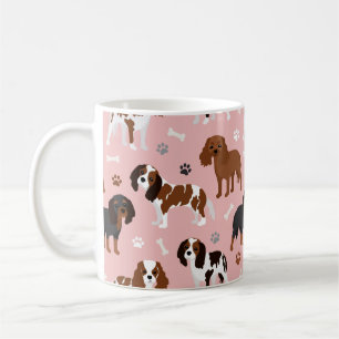 Cavalier King Charles Spaniel Paws and Bones Coffe Kaffeetasse