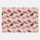 Cavalier King Charles Spaniel Paws and Bones Geschenkpapier Set (Vorderseite 2)