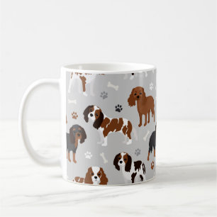 Cavalier King Charles Spaniel Paws and Bones Kaffeetasse