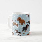 Cavalier King Charles Spaniel Paws and Bones Kaffeetasse (Vorderseite Links)