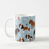 Cavalier King Charles Spaniel Paws and Bones Kaffeetasse (Links)