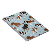 Cavalier King Charles Spaniel Paws and Bones Notizblock (Rechte Seite)