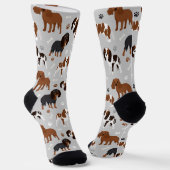Cavalier King Charles Spaniel Paws and Bones Socken (Gewinkelt)