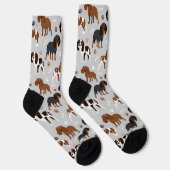 Cavalier King Charles Spaniel Paws and Bones Socken (Rechts)
