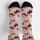 Cavalier King Charles Spaniel Paws and Bones Socks Socken (Oben)