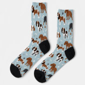 Cavalier King Charles Spaniel Paws and Bones Socks Socken (Linkes Detail)