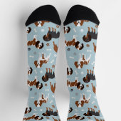 Cavalier King Charles Spaniel Paws and Bones Socks Socken (Oben)