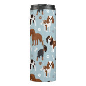 Cavalier King Charles Spaniel Paws and Bones Thermosbecher (Rückseite)