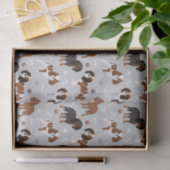 Cavalier King Charles Spaniel Paws and Bones Tissu Seidenpapier (Geschenk)