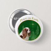 Cavalier King Charles Spaniel Peace Button (Vorne & Hinten)