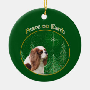 Cavalier King Charles Spaniel Peace Keramik Ornament