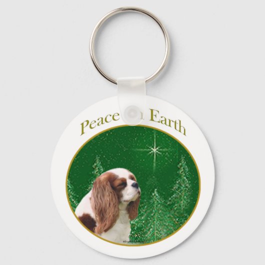 Cavalier King Charles Spaniel Peace Schlüsselanhänger (Vorderseite)