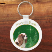 Cavalier King Charles Spaniel Peace Schlüsselanhänger (Vorderseite)