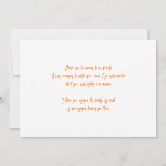 Cavalier King Charles Spaniel Peach Floral Dankeskarte (Rückseite)