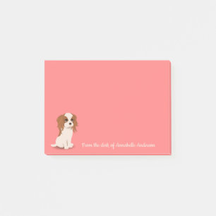 Cavalier King Charles Spaniel Personalize Post-it Klebezettel