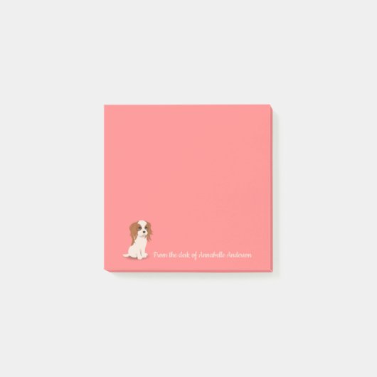 Cavalier King Charles Spaniel Personalize Post-it  Post-it Klebezettel (Vorderseite)