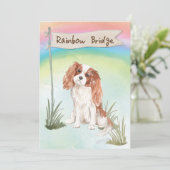 Cavalier King Charles Spaniel Pet Beileid Karte (Stehend Vorderseite)