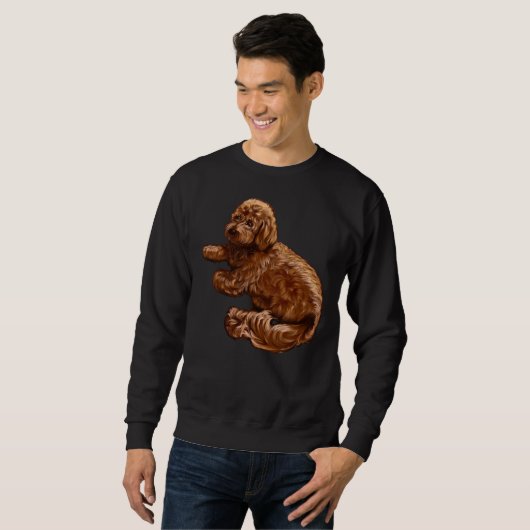 Cavalier King Charles Spaniel Poodle Cavapoo Puppy Sweatshirt (Vorne ganz)