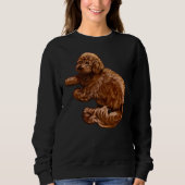 Cavalier King Charles Spaniel Poodle Cavapoo Puppy Sweatshirt (Vorderseite)