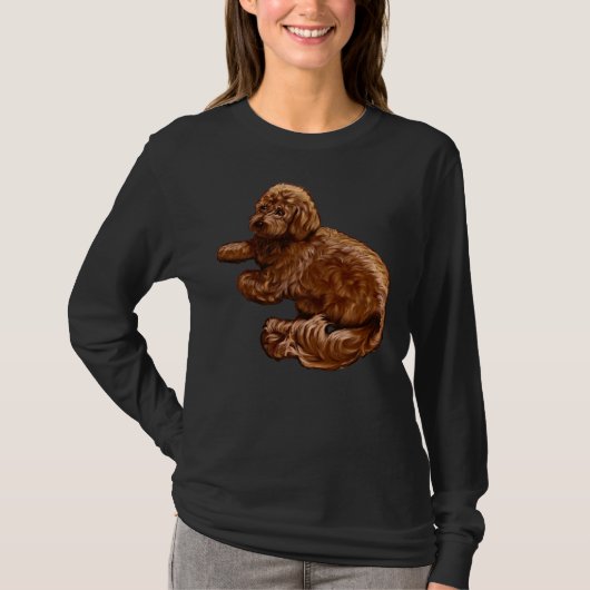 Cavalier King Charles Spaniel Poodle Cavapoo Puppy T-Shirt (Vorderseite)