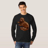 Cavalier King Charles Spaniel Poodle Cavapoo Puppy T-Shirt (Vorne ganz)