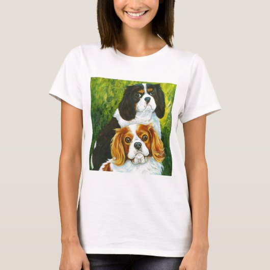Cavalier King Charles Spaniel Portrait Geschenke T-Shirt (Vorderseite)