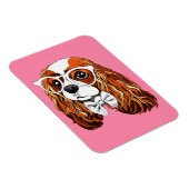 Cavalier King Charles Spaniel Portrait Magnet (Rechte Seite)