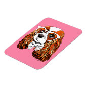 Cavalier King Charles Spaniel Portrait Magnet (Linke Seite)